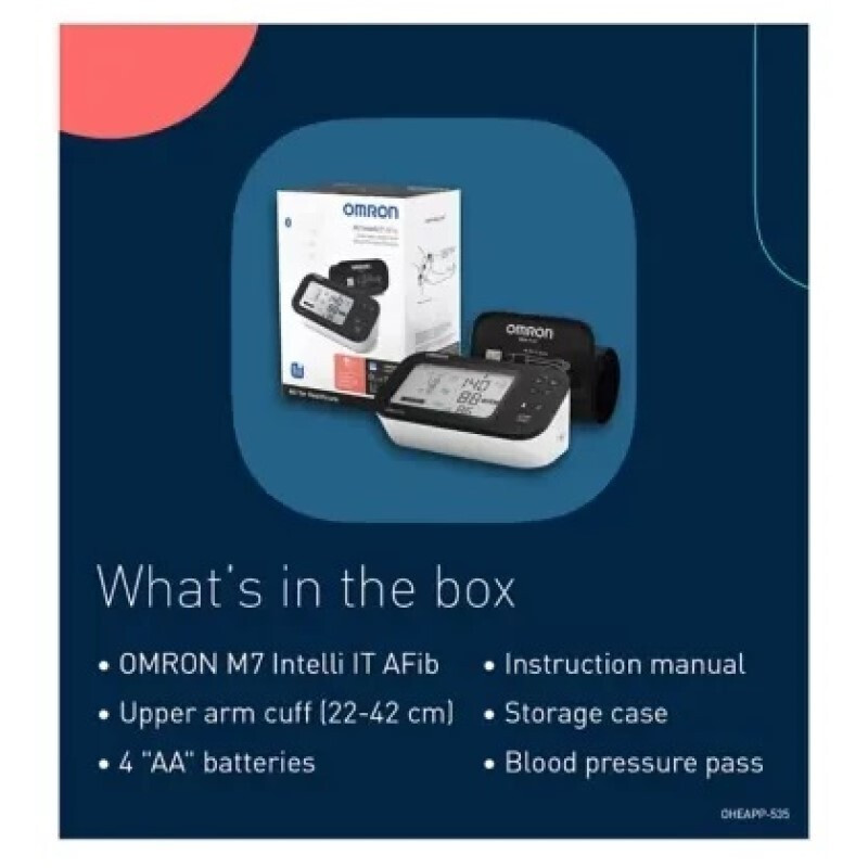 Omron M7 Intelli IT AFib Ψηφιακό Πιεσόμετρο Μπράτσου HEM-7380T1-EBK - Image 5