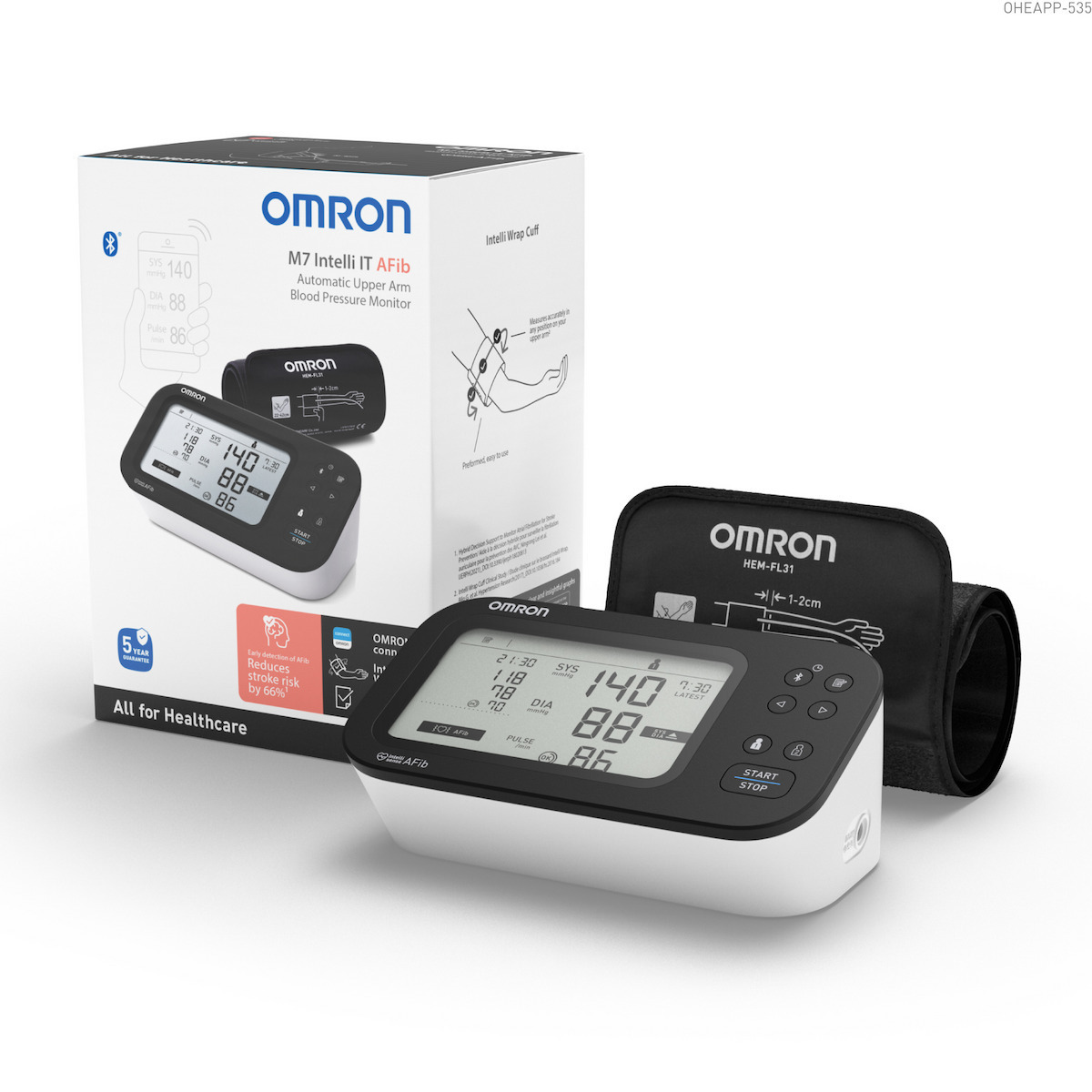 Omron M7 Intelli IT AFib Ψηφιακό Πιεσόμετρο Μπράτσου HEM-7380T1-EBK