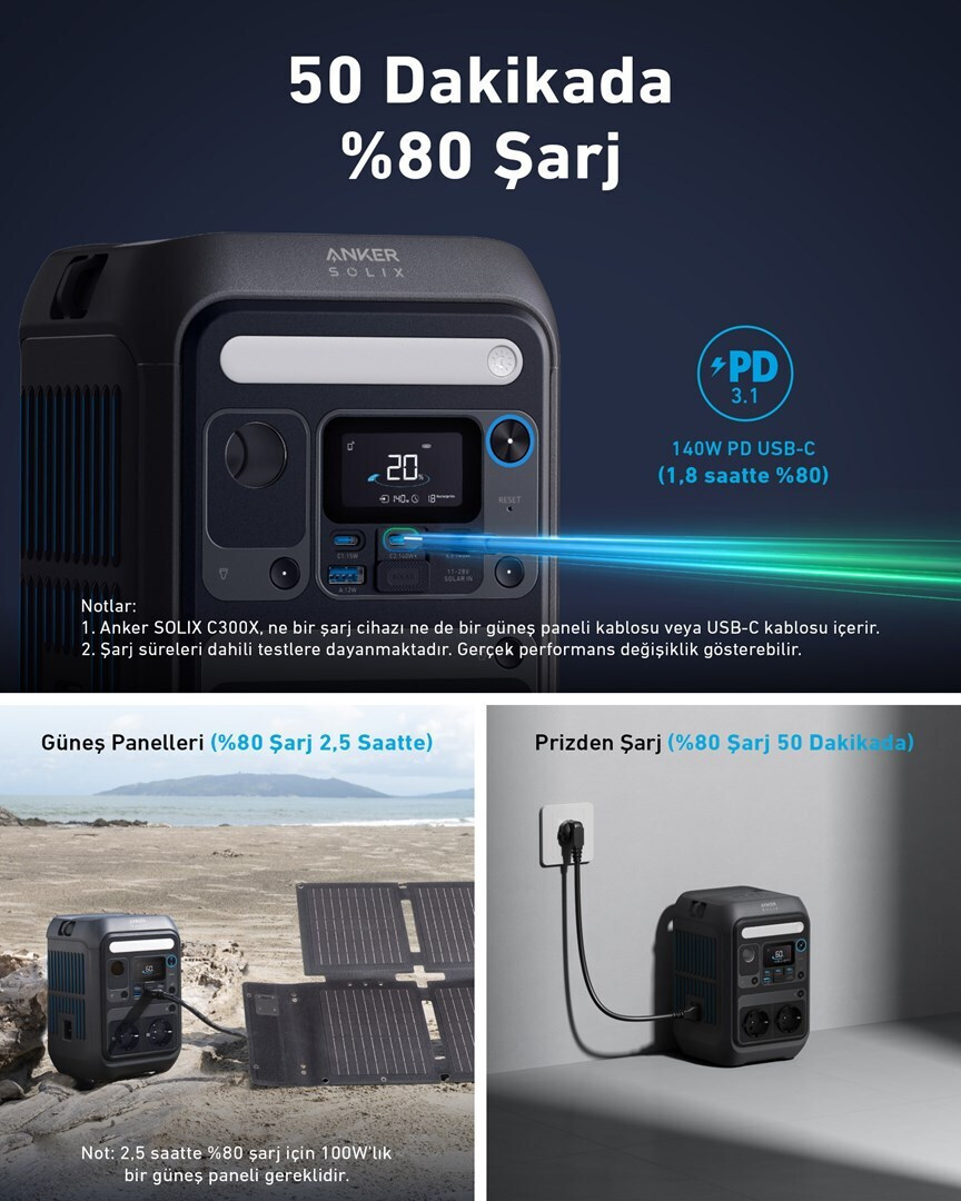 Anker Solix C300X DC Power Station Χωρητικότητας 288Wh - Image 4