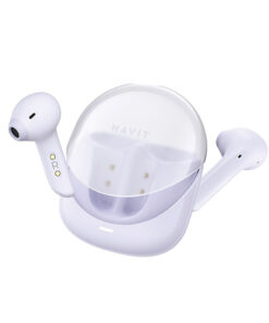 Havit TW974 Earbud Bluetooth Handsfree Ακουστικά με Αντοχή στον Ιδρώτα και Θήκη Φόρτισης Μωβ