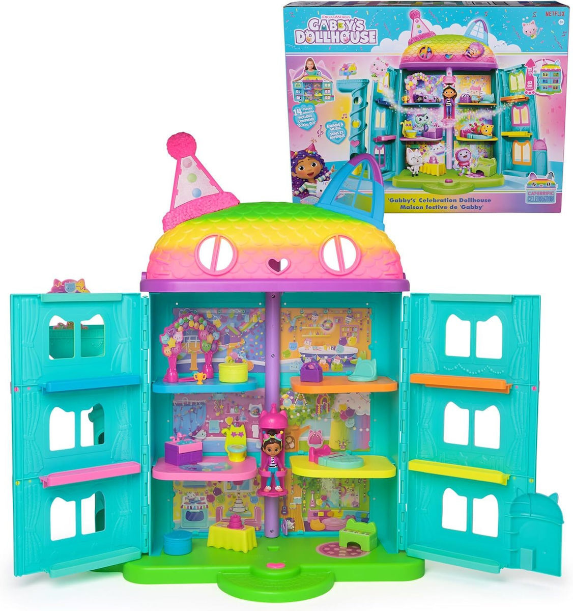 Spin Master Παιχνίδι Μινιατούρα Gabbys Dollhouse: Cat-errific Celebration - Image 12