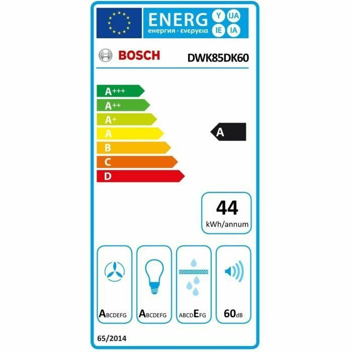 Bosch Απορροφητήρας Καμινάδα 80cm Μαύρος DWK85DK60 - Image 7