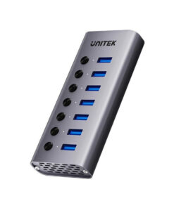 Unitek USB 3.0 Hub 8 Θυρών με σύνδεση USB-A Γκρι