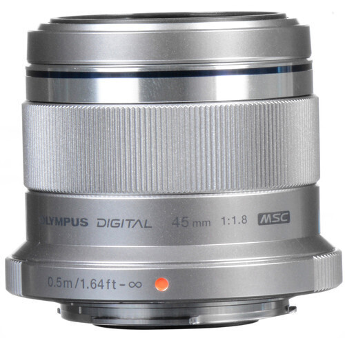 Olympus Crop Φωτογραφικός Φακός M. Zuiko Digital 45mm 1:1.8 Σταθερός για Micro Four Thirds (MFT) Mount Ασημί - Image 4
