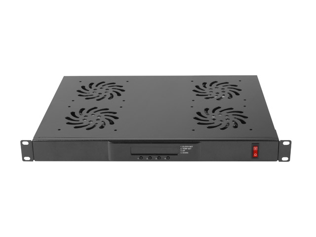 Lanberg 19" Fan Unit Rack With Lcd 4 Fans + Thermostat 230v - Image 5