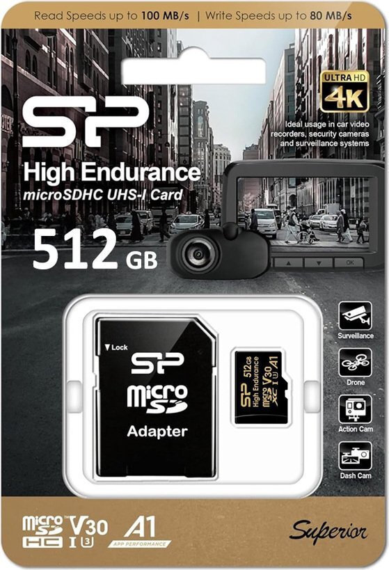 Silicon Power V30 microSDXC 512GB Class 10 U3 V30 UHS-I - Image 3