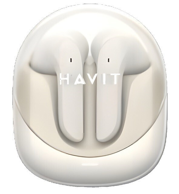 Havit TW974 Earbud Bluetooth Handsfree Ακουστικά με Αντοχή στον Ιδρώτα και Θήκη Φόρτισης Μπεζ - Image 8