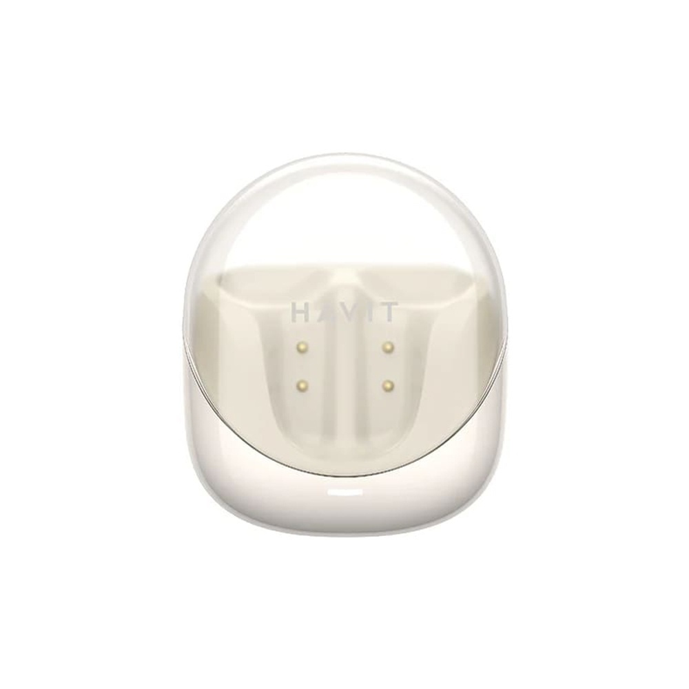Havit TW974 Earbud Bluetooth Handsfree Ακουστικά με Αντοχή στον Ιδρώτα και Θήκη Φόρτισης Μπεζ - Image 5
