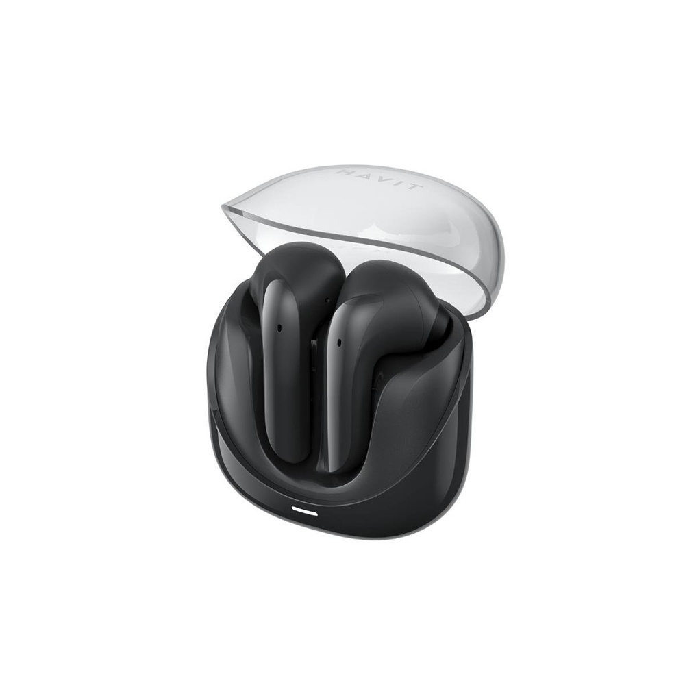 Havit TW974 Earbud Bluetooth Handsfree Ακουστικά με Αντοχή στον Ιδρώτα και Θήκη Φόρτισης Μαύρα - Image 2