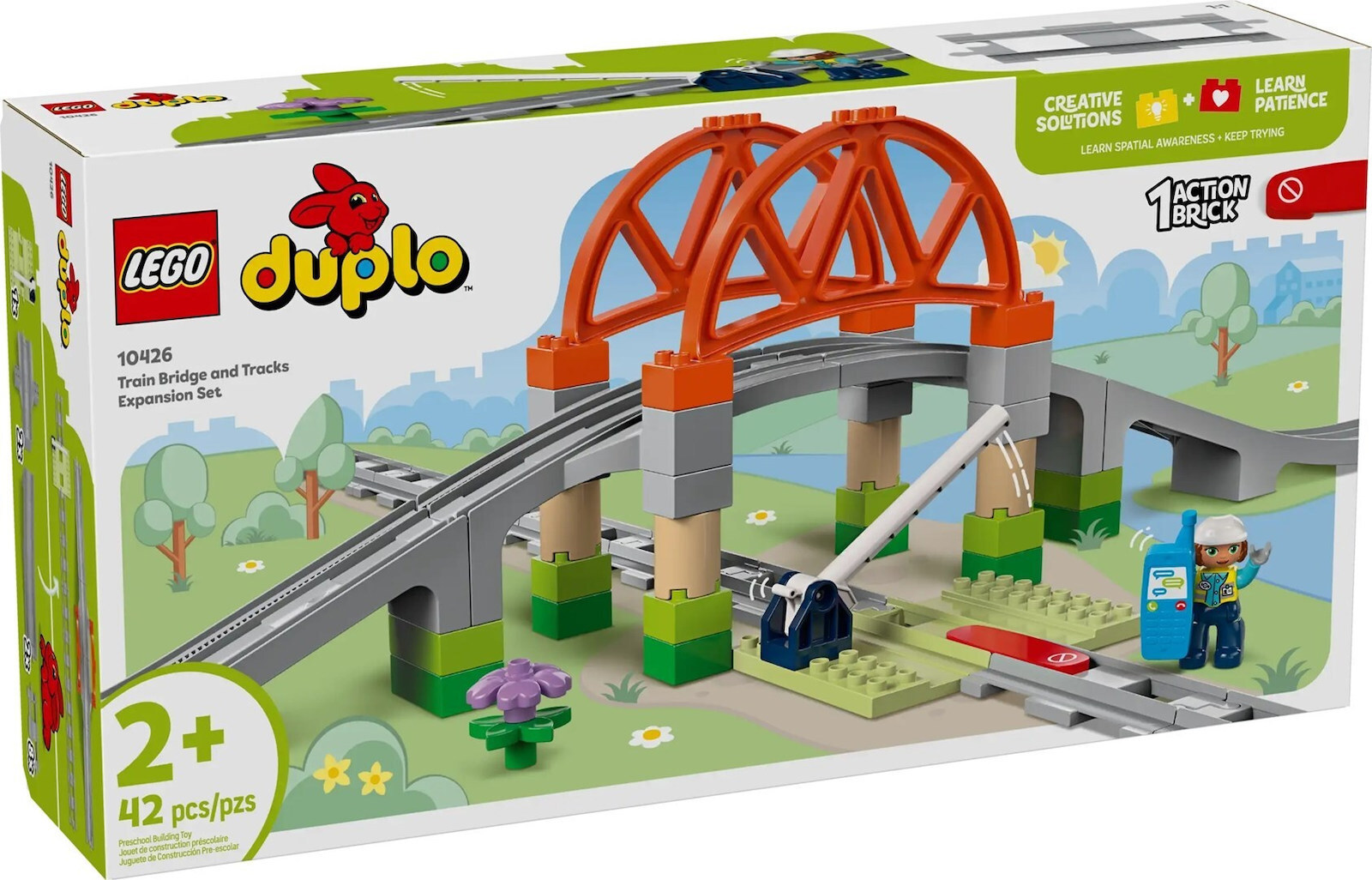 Lego Duplo Train Bridge and Tracks Expansion Set για 2+ Ετών 42τμχ
