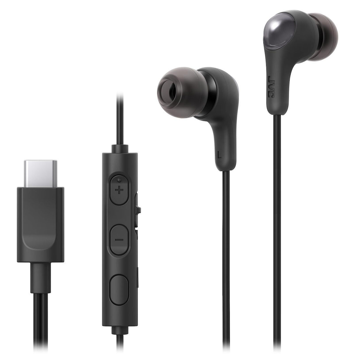 JVC HA-FR9UC In-ear Handsfree με Βύσμα 3.5mm Μαύρο - Image 2