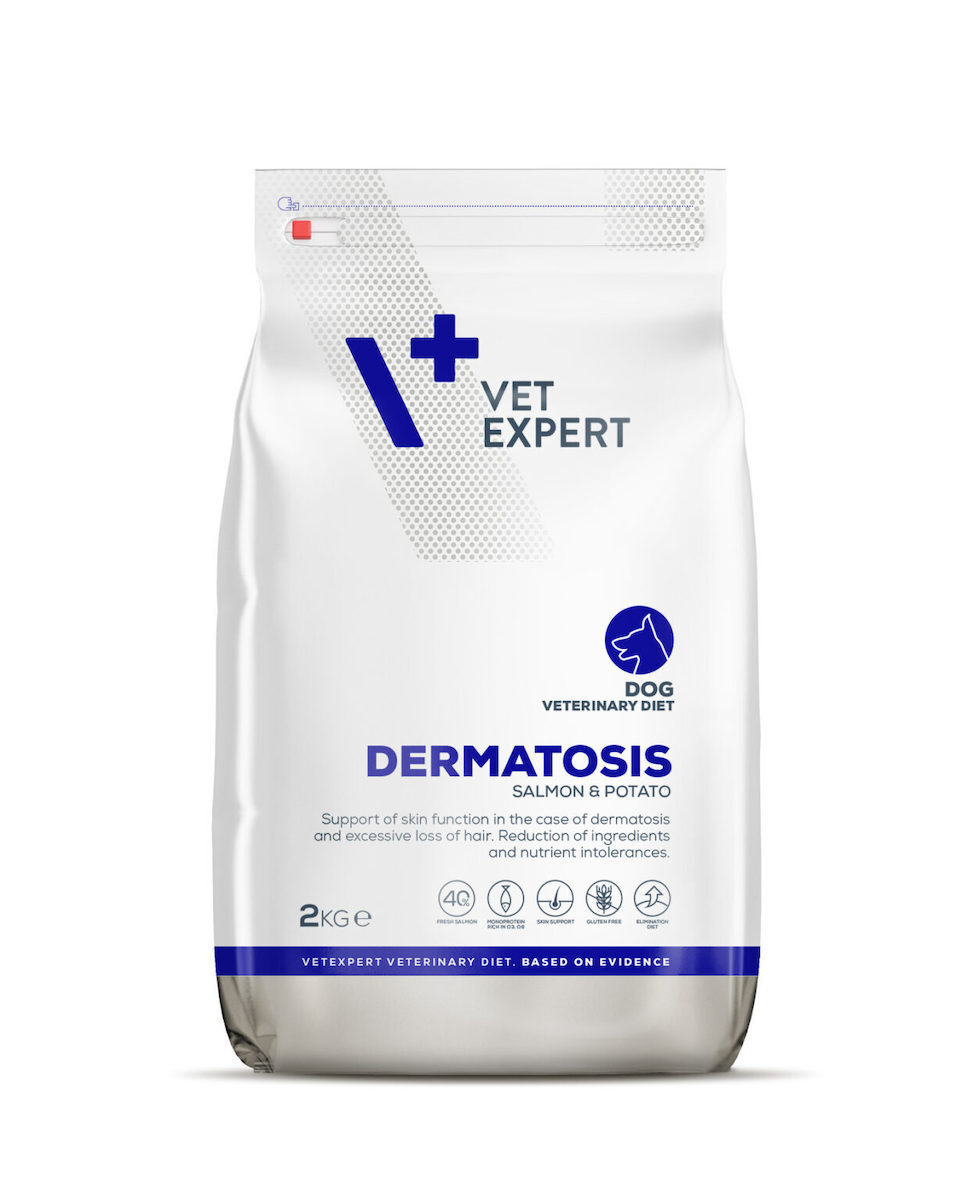 VetExpert Dermatosis 12kg Ξηρά Τροφή χωρίς Σιτηρά & Γλουτένη για Ενήλικους Σκύλους με Πατάτες και Σολομό