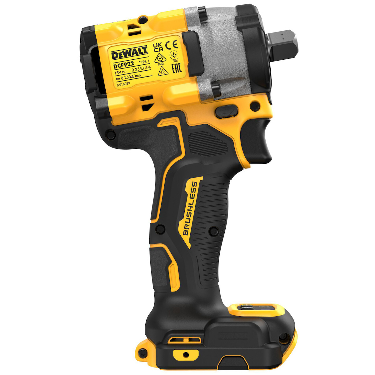 Dewalt DCF922P2T Brushless Μπουλονόκλειδο Μπαταρίας 18V 2x5Ah με Υποδοχή 1/2" - Image 5