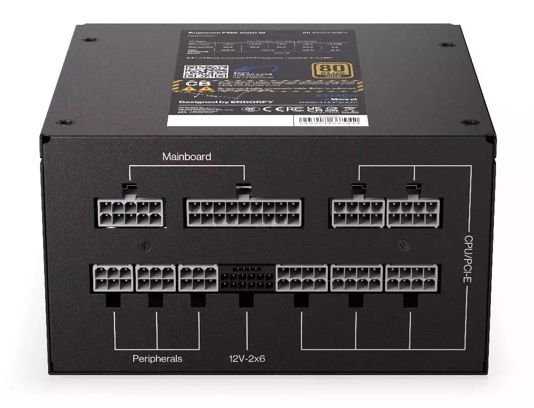 Endorfy Supremo FM6 1000W Full Modular 80 Plus Gold - Image 12