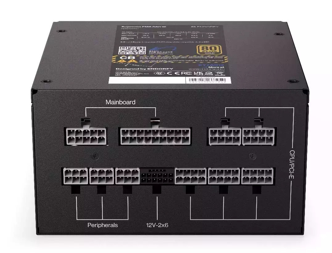 Endorfy Supremo FM6 850W Full Modular 80 Plus Gold - Image 6
