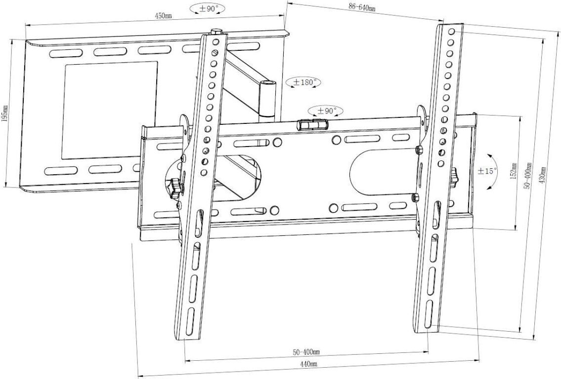 Art AR-86 Επιτοίχια έως 63" και 30kg - Image 7