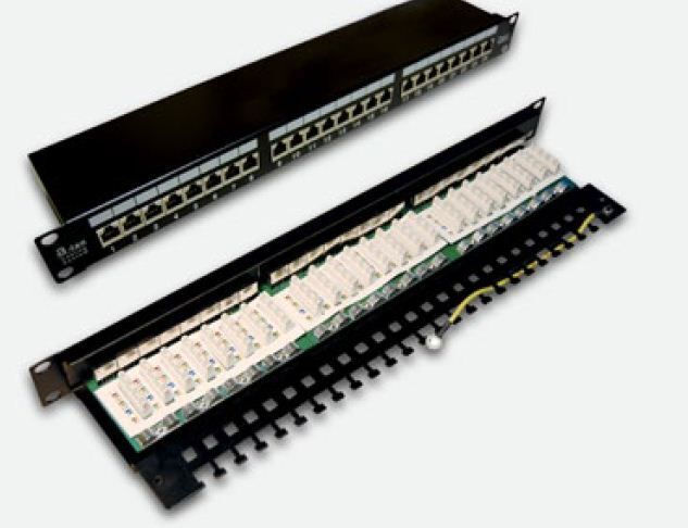 A-LAN Patch Panel Shielded για Rack 1U 19" 24 Θυρών cat5e Μαύρο - Image 2