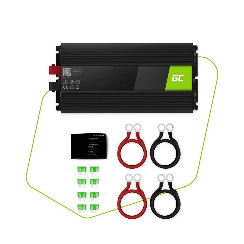 Green Cell Pure Sine Inverter Αυτοκινήτου Καθαρού Ημιτόνου 3000W για Μετατροπή 24V DC σε 230V AC με 1xUSB - Image 5