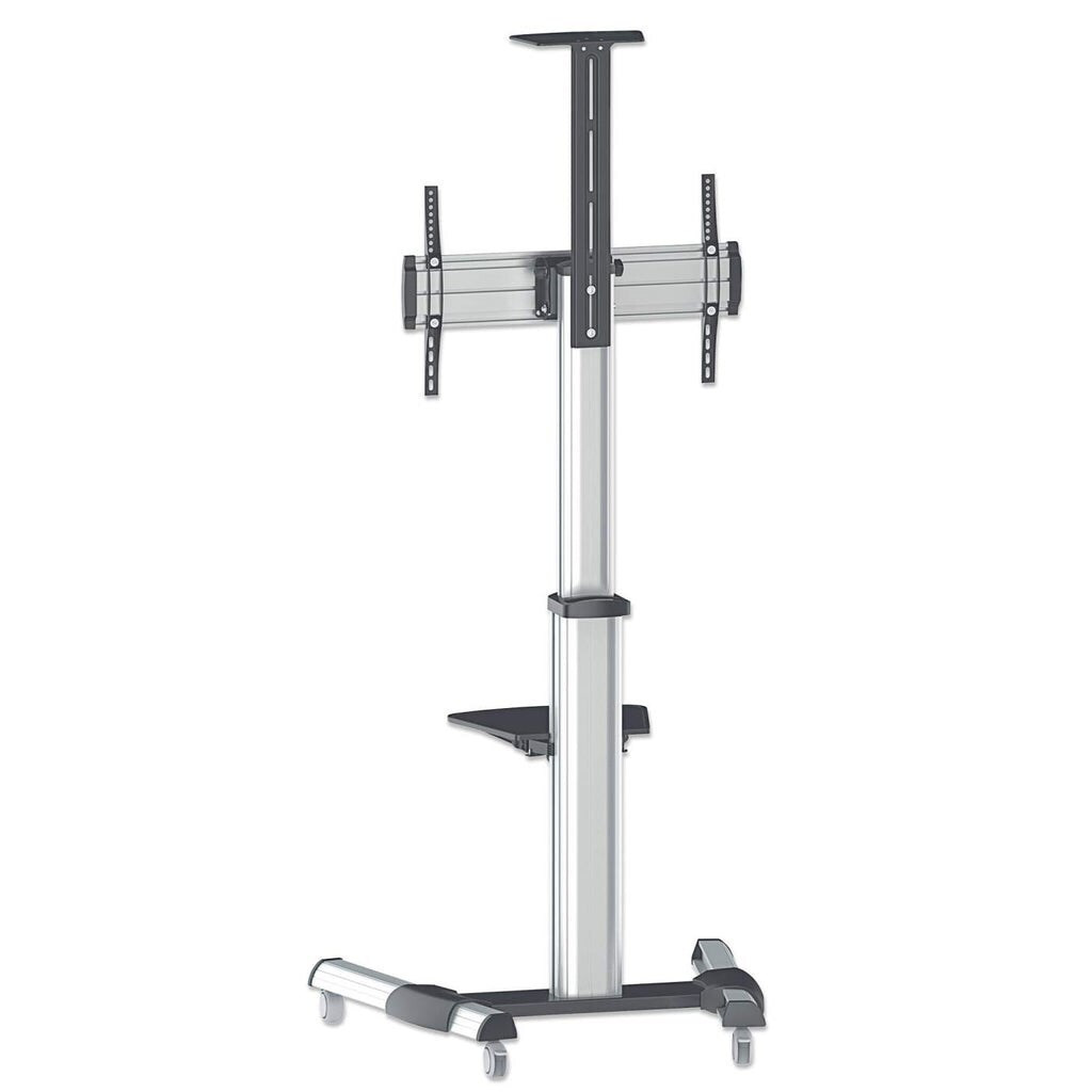 Manhattan Aluminum Height-Adjustable Multimedia Βάση Τηλεόρασης Δαπέδου έως 70" και 50kg - Image 5