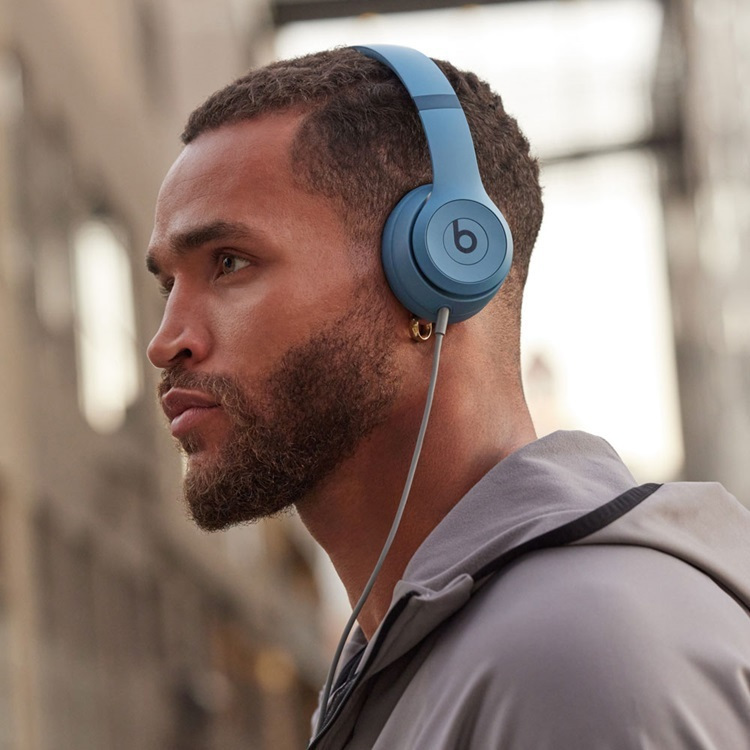 Beats Solo 4 Ασύρματα / Ενσύρματα On Ear Ακουστικά με 50 ώρες Λειτουργίας και Quick Charge Slate Blue - Image 6