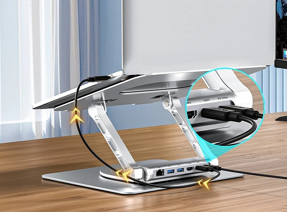 Unitek USB-C Docking Station με HDMI 4K PD Ethernet (D1109B01) - Image 8