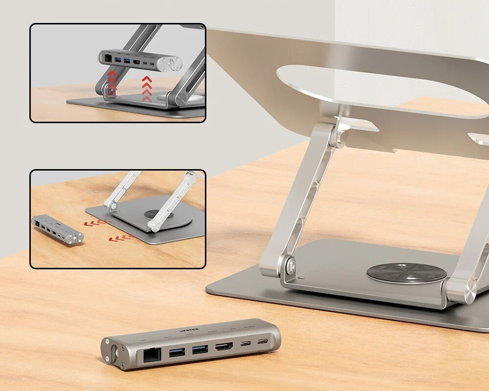 Unitek USB-C Docking Station με HDMI 4K PD Ethernet (D1109B01) - Image 3