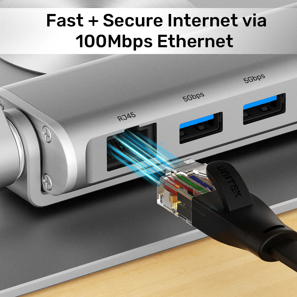 Unitek USB-C Docking Station με HDMI 4K PD Ethernet (D1109B01) - Image 11