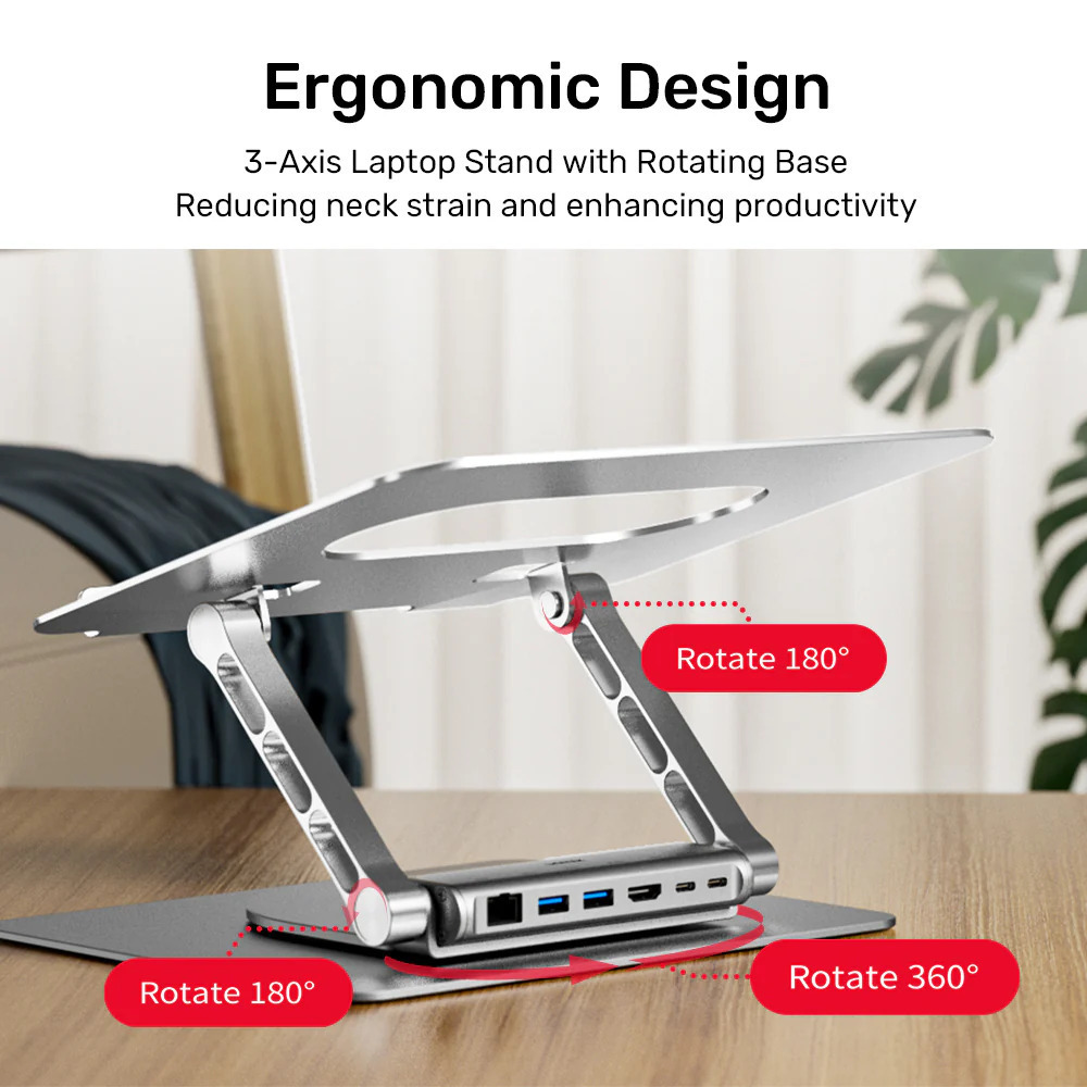 Unitek USB-C Docking Station με HDMI 4K PD Ethernet (D1109B01) - Image 10