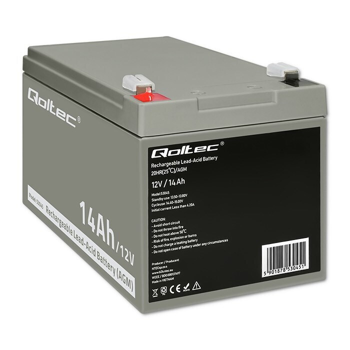 Qoltec με Χωρητικότητα 14Ah και Τάση 12V 53045 1τμχ - Image 6