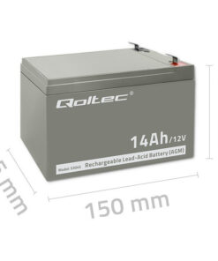 Alternative view of Qoltec με Χωρητικότητα 14Ah και Τάση 12V 53045 1τμχ