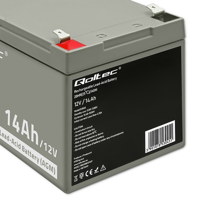 Qoltec με Χωρητικότητα 14Ah και Τάση 12V 53045 1τμχ - Image 8