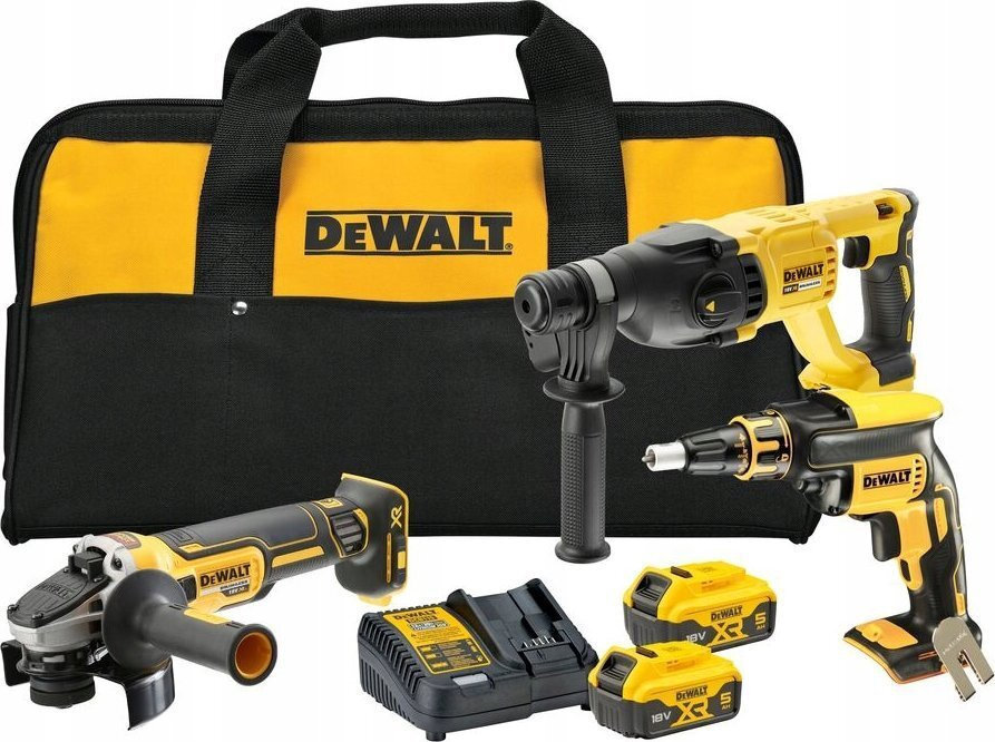 Dewalt Σετ Δράπανο, Κρουστικό Δραπανοκατσάβιδο & Πιστολέτο