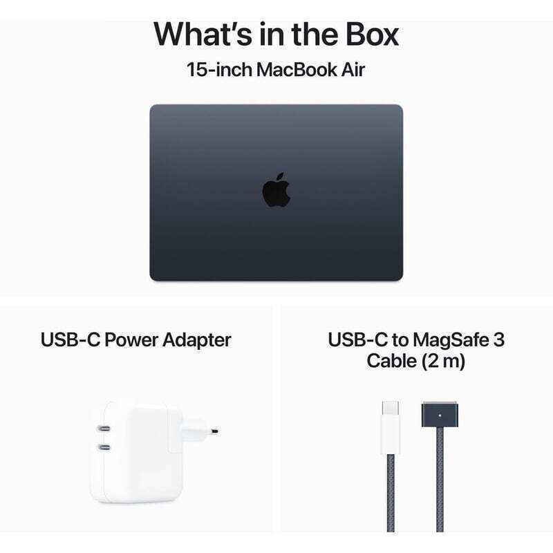Apple MacBook Air 15.3" IPS Retina Display (M4-10‑core/16GB/256GB SSD/10-Core GPU) Midnight (International English Keyboard) - Image 3