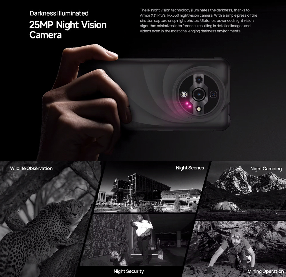 Ulefone Armor X31 Pro 5G Dual SIM (8/256GB) Ανθεκτικό Smartphone Μαύρο - Image 9