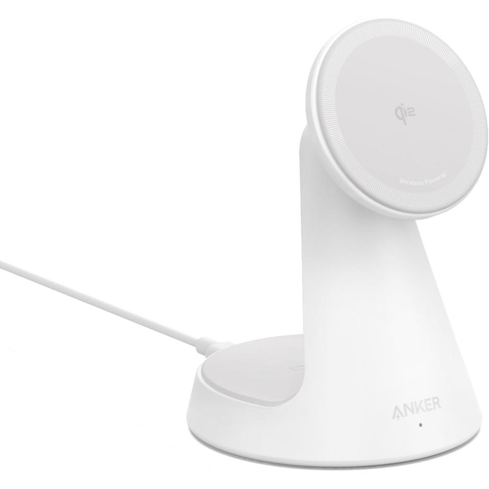 Anker Maggo Stand Ασύρματος Qi 15W με Καλώδιο USB-C