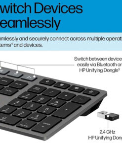 Alternative view of HP 720 Multi-Device Ασύρματο - Σετ με Ποντίκι International English