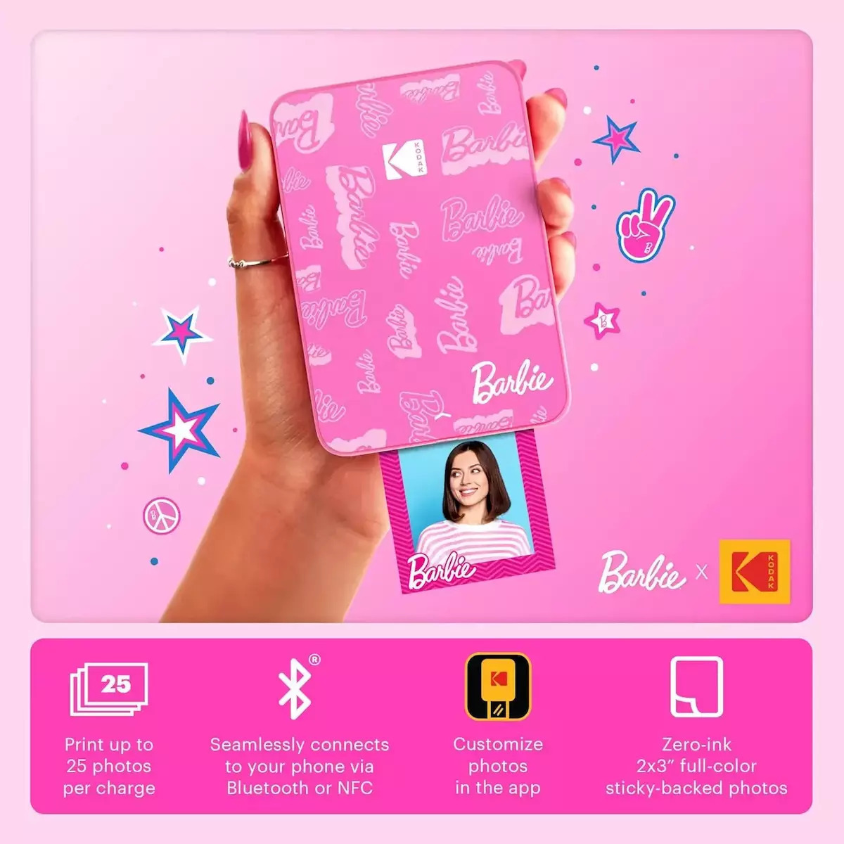 Kodak x Barbie Zink Εκτυπωτής Φωτογραφιών - Image 2