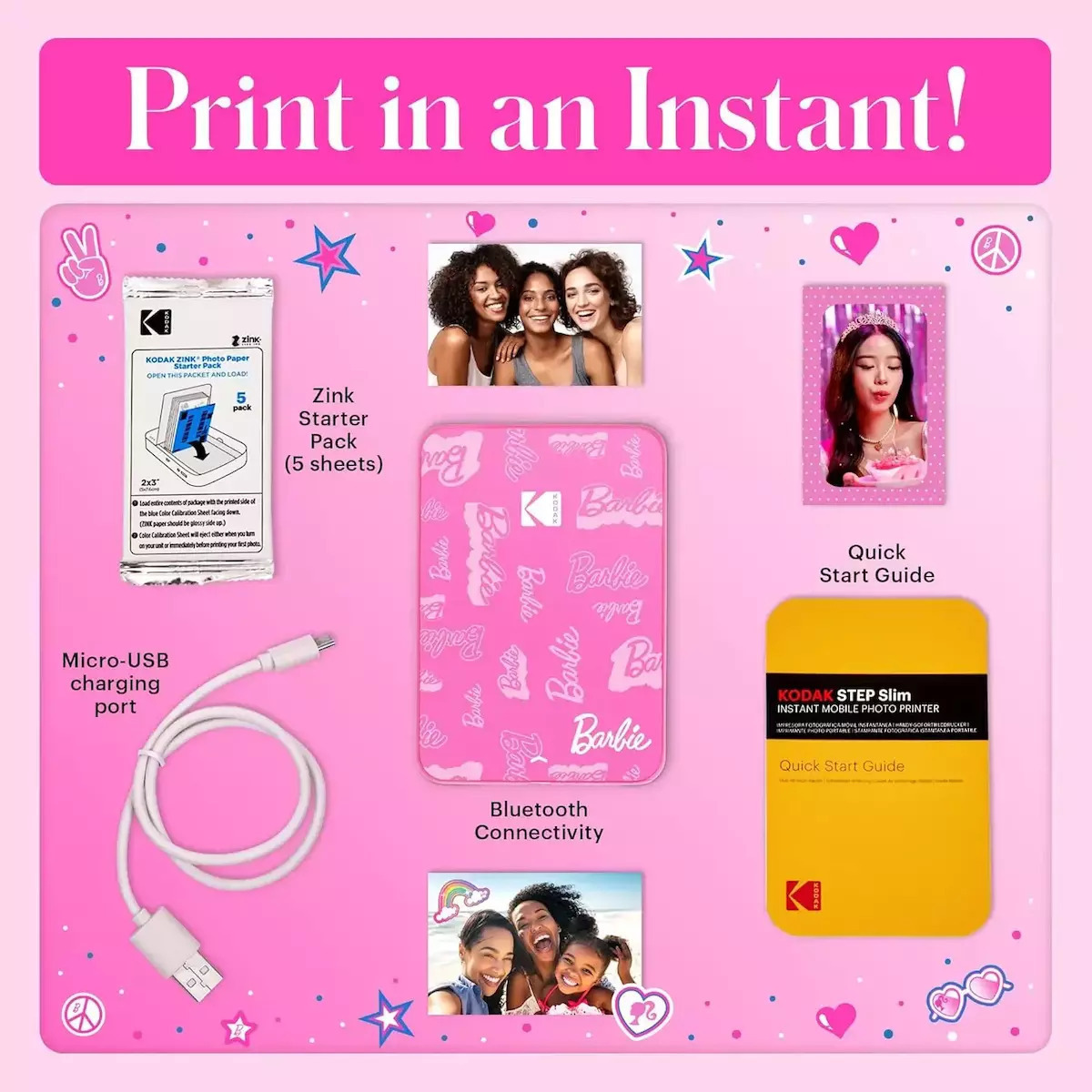 Kodak x Barbie Zink Εκτυπωτής Φωτογραφιών - Image 8