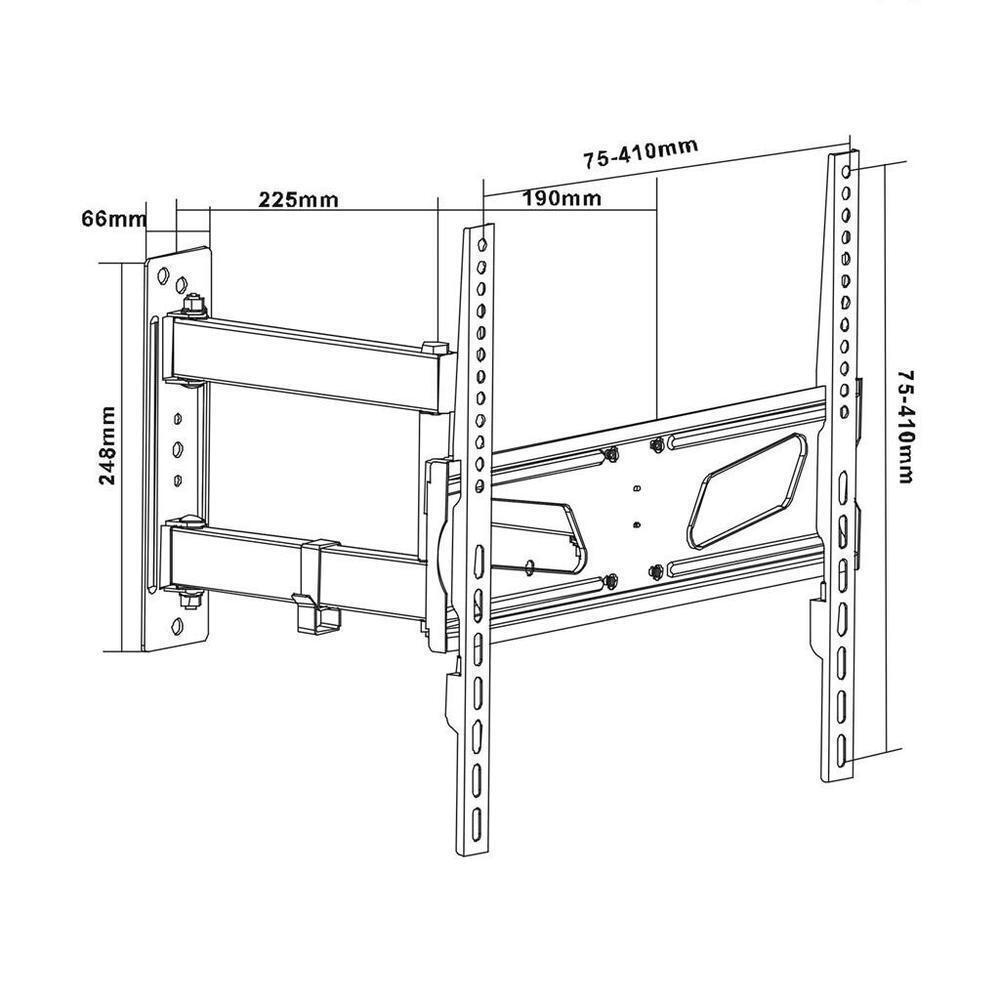 Maclean Energy MC-711 Επιτοίχια έως 55" και 30kg - Image 4