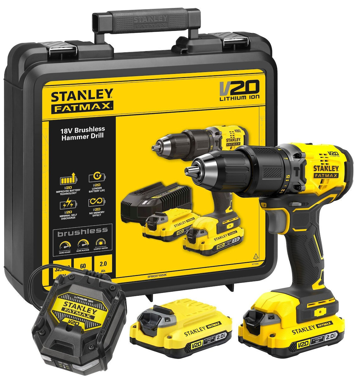 Stanley Δραπανοκατσάβιδο 18V 2x2Ah - Image 9