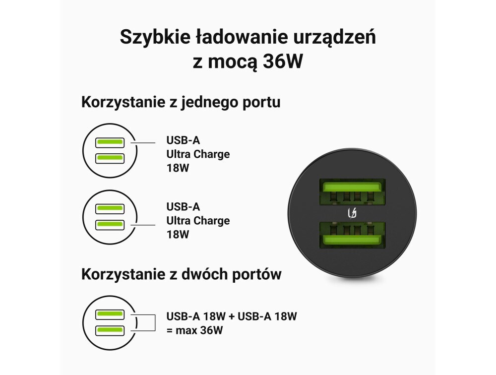 Green Cell Φορτιστής Αυτοκινήτου με Θύρα 1xUSB-A - Image 5