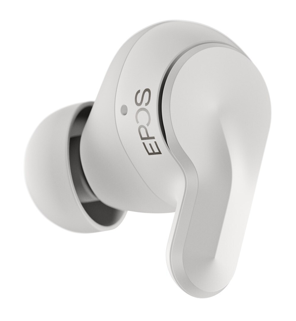 Epos Adapt E1 In-ear Bluetooth Handsfree Ακουστικά με Αντοχή στον Ιδρώτα και Θήκη Φόρτισης Nordic White - Image 4