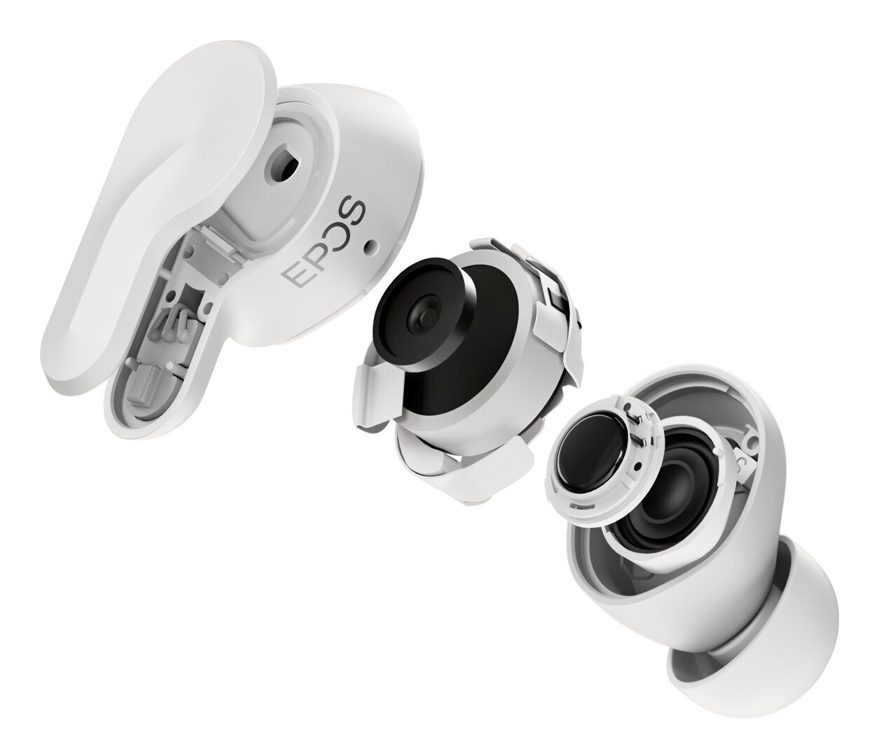 Epos Adapt E1 In-ear Bluetooth Handsfree Ακουστικά με Αντοχή στον Ιδρώτα και Θήκη Φόρτισης Nordic White - Image 7