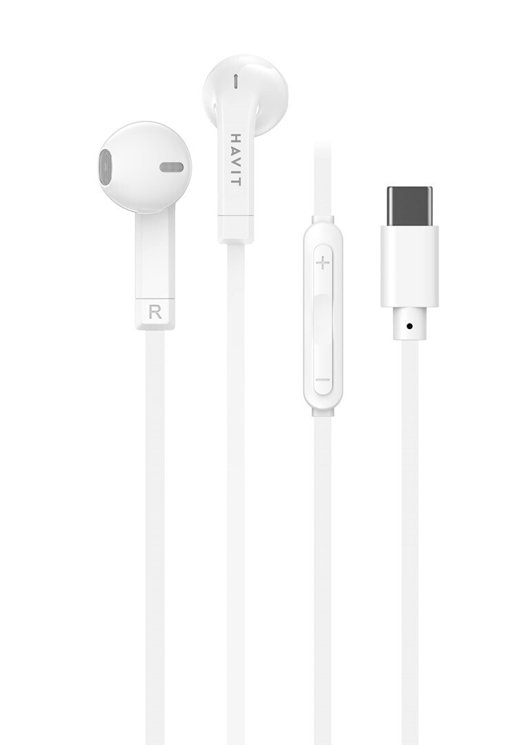 Havit E336c In-ear Handsfree Ακουστικά με Βύσμα 3.5mm Λευκό