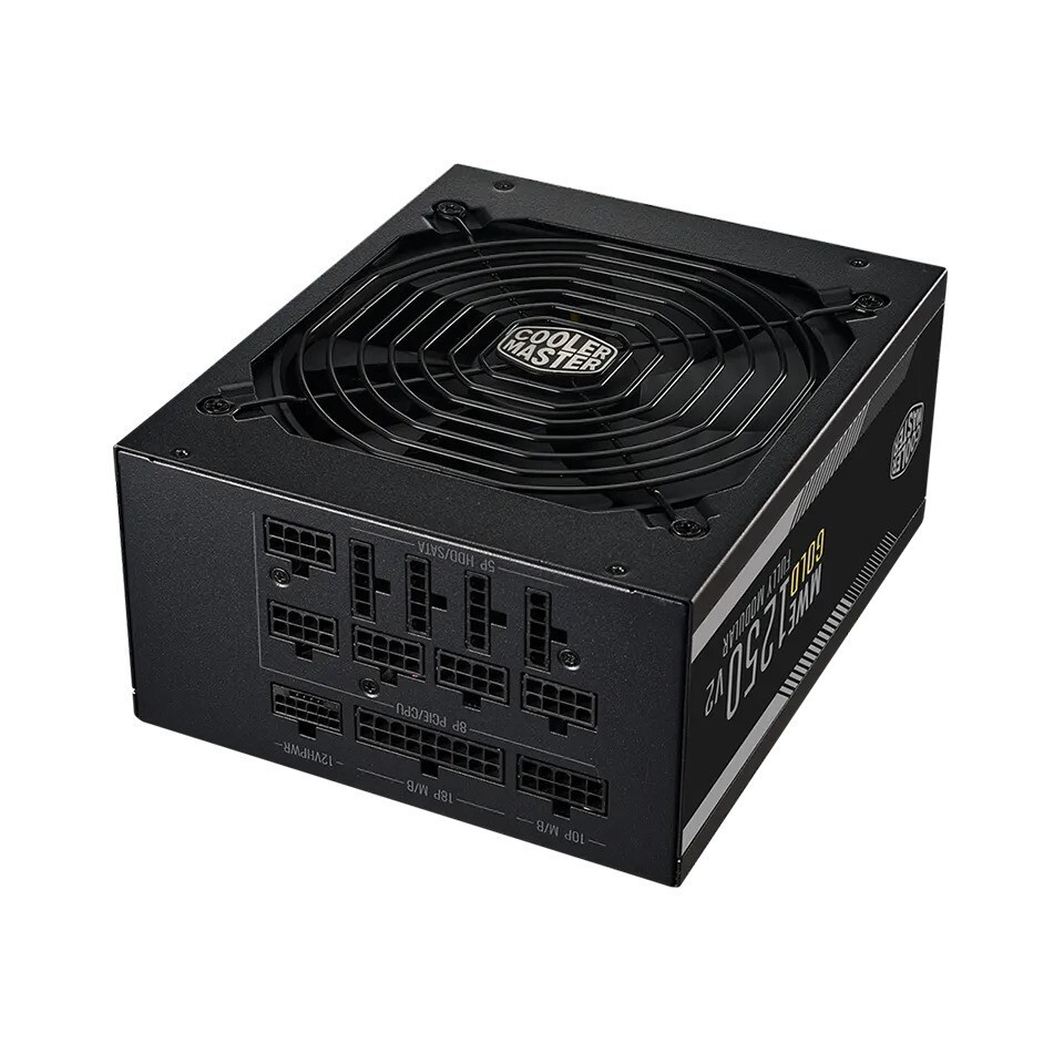 CoolerMaster MWE Gold 1250 - V2 ATX 3.0 1250W Μαύρο Τροφοδοτικό Υπολογιστή Full Modular 80 Plus Gold - Image 3