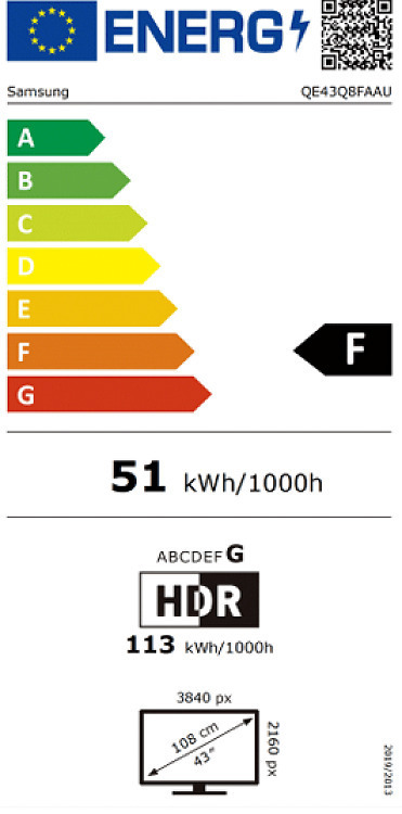Samsung Smart Τηλεόραση 43" 4K UHD QLED Q8F HDR (2025) QE43Q8FAAUXXH - Image 4