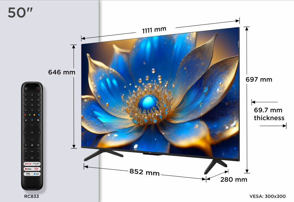 TCL Smart Τηλεόραση 50" 4K UHD QLED P79K HDR (2024) 50P79K - Image 5