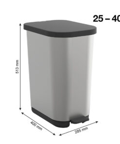 Alternative view of Rotho Babydesign Κάδος Απορριμμάτων Μεταλλικός Ασημί 35lt