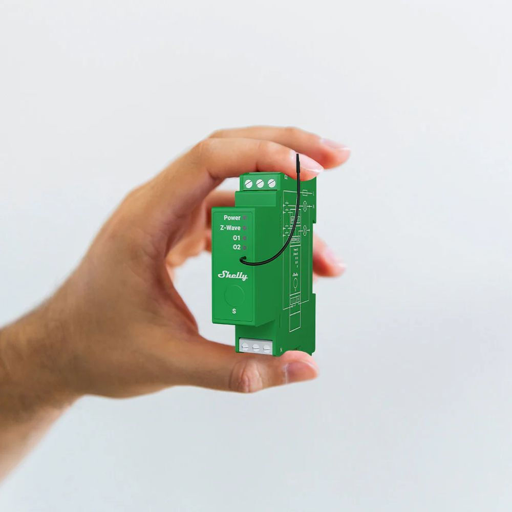 Shelly Wave Pro Dimmer 2pm Smart Ενδιάμεσος Διακόπτης με Σύνδεση Z-Wave - Image 3