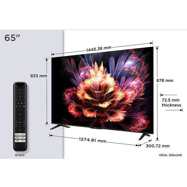 TCL Smart Τηλεόραση 75" 4K UHD LED V6C HDR (2025) 75V6C - Image 6